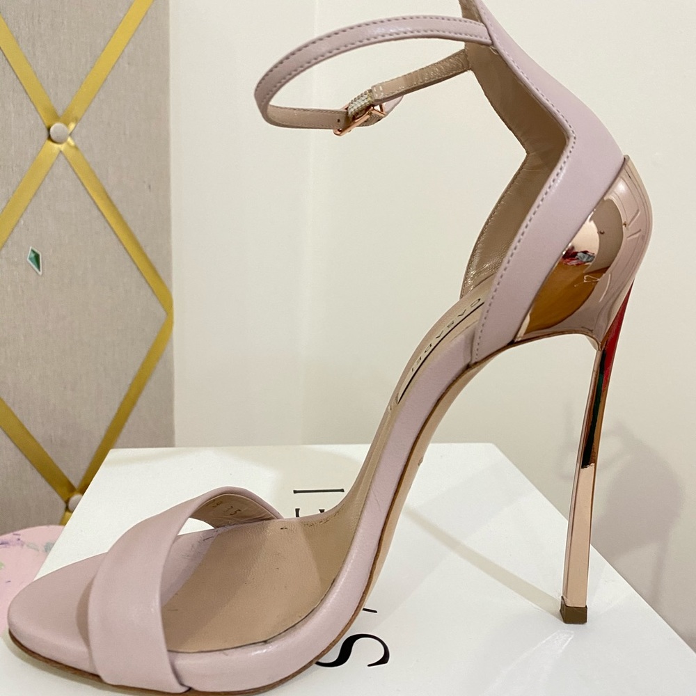 Casadei Pink and Gold Heels
